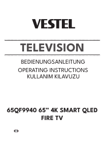 Bedienungsanleitung Vestel 65QF9940 LED fernseher
