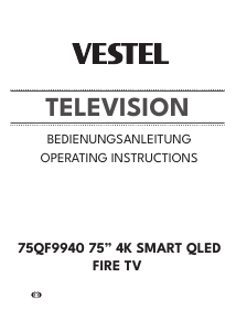 Bedienungsanleitung Vestel 75QF9940 LED fernseher
