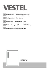 Bedienungsanleitung Vestel K1-T041W Kühlschrank
