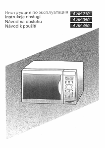 Návod Whirlpool AVM 450 Mikrovlnná rúra