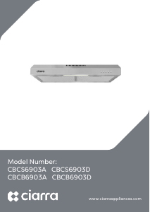 Handleiding Ciarra CBCB6903A Afzuigkap