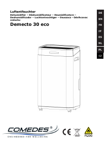 Manuál Comedes Demecto 30 Eco Vysoušeč