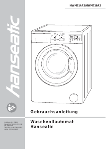 Bedienungsanleitung Hanseatic HWM 716 A3 Waschmaschine