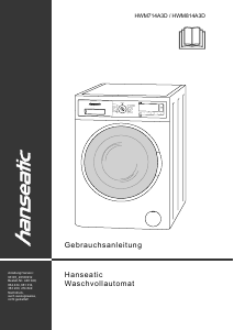 Bedienungsanleitung Hanseatic HWM 814 A3D Waschmaschine