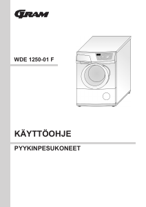 Käyttöohje Gram WDE 1250-01 F Pesukone