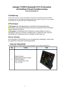 Bedienungsanleitung Sainlogic FT0300 Wetterstation