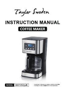 Bedienungsanleitung Taylor Swoden 300105QUK Kaffeemaschine