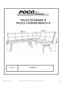 Hướng dẫn sử dụng POCOline Milos Băng ghế