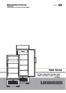 Bedienungsanleitung Liebherr FDv 4643 Gefrierschrank