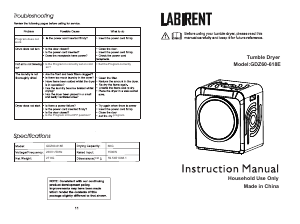 Manual Labirent GDZ60-618E Dryer