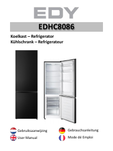 Mode d’emploi Edy EDHC8086 Réfrigérateur combiné