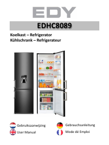 Mode d’emploi Edy EDHC8089 Réfrigérateur combiné