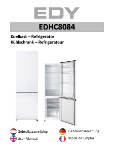 Mode d’emploi Edy EDHC8084 Réfrigérateur combiné