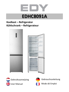 Mode d’emploi Edy EDHC8091A Réfrigérateur combiné