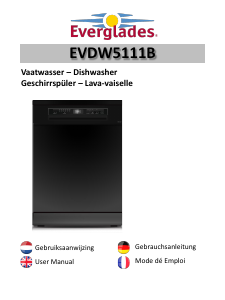 Handleiding Everglades EVDW5111B Vaatwasser