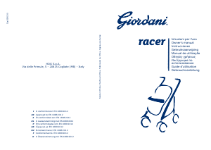 Mode d’emploi Giordani Racer Poussette