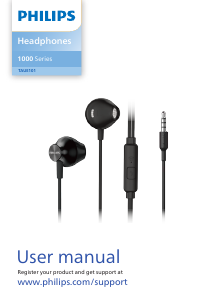 Handleiding Philips TAUE101WT Koptelefoon