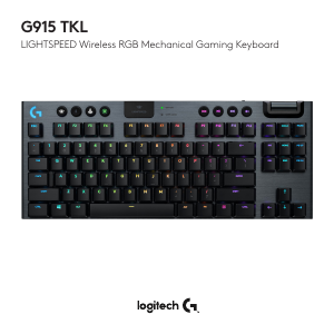 Εγχειρίδιο Logitech G915 TKL Πληκτρολόγιο