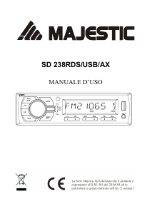 Manuale Majestic SD 238RDS/USB/AX Autoradio