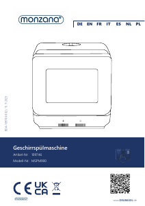 Manual Monzana MSPM900 Dishwasher