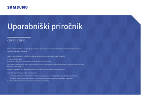 Priročnik Samsung C27R500FHR LED-zaslon