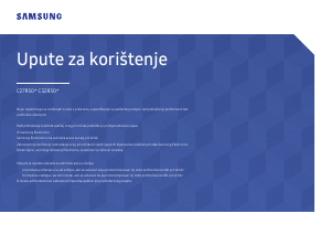 Priručnik Samsung C27R500FHR LED zaslon