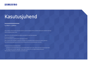 Kasutusjuhend Samsung C27R500FHR LED-kuvar