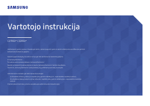 Vadovas Samsung C27R500FHR LED monitorius