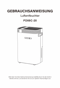 Bedienungsanleitung Aribio PD08C-20 Luftentfeuchter