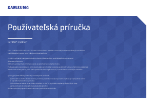 Návod Samsung C27R500FHR LED monitor