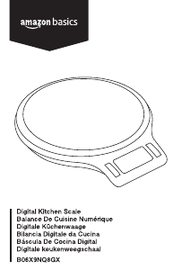 Manuale AmazonBasics B06X9NQ8GX Bilancia da cucina