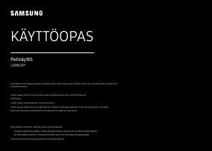 Käyttöohje Samsung C49RG90SSP LED-näyttö