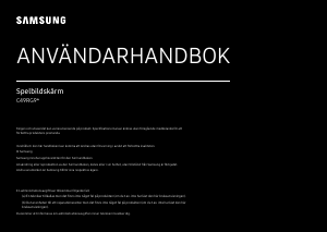 Bruksanvisning Samsung C49RG90SSP LED skärm
