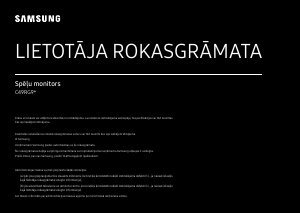 Rokasgrāmata Samsung C49RG90SSP Gaismas diožu monitors