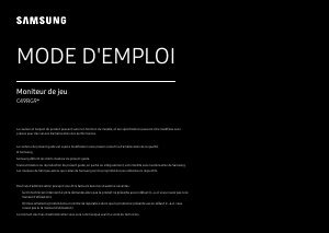 Mode d’emploi Samsung C49RG90SSP Moniteur LED