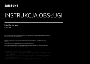 Instrukcja Samsung C49RG90SSP Monitor LED