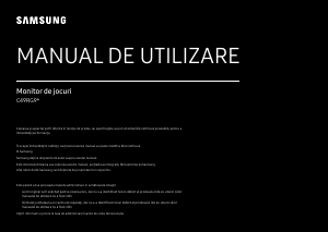 Manual Samsung C49RG90SSP Monitor LED