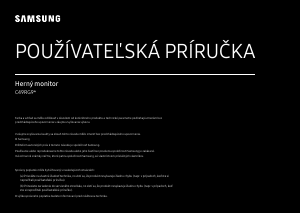 Návod Samsung C49RG90SSP LED monitor