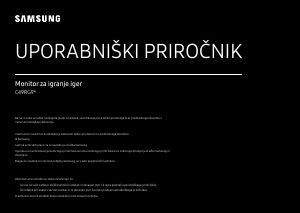 Priročnik Samsung C49RG90SSP LED-zaslon