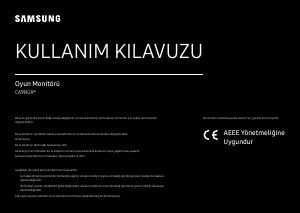 Kullanım kılavuzu Samsung C49RG90SSP LED ekran
