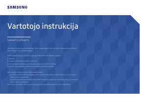 Vadovas Samsung S24A400UJU LED monitorius