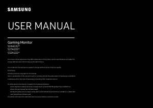 Manual Samsung S24AG320NU LED Monitor