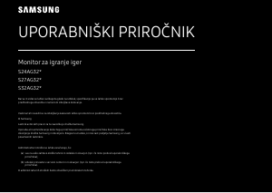 Priročnik Samsung S24AG320NU LED-zaslon