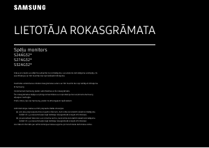 Rokasgrāmata Samsung S24AG320NU Gaismas diožu monitors