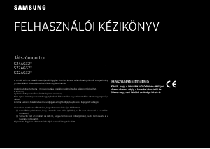 Használati útmutató Samsung S24AG320NU LED-es monitor