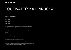 Návod Samsung S24AG320NU LED monitor