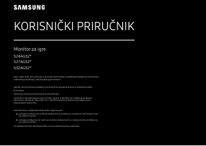 Priručnik Samsung S24AG320NU LED zaslon