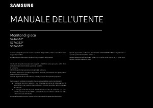Manuale Samsung S24AG320NU Monitor LED