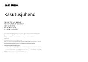 Kasutusjuhend Samsung S24D600EAU LED-kuvar