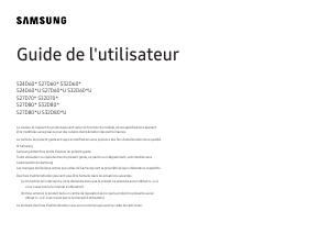 Mode d’emploi Samsung S24D600EAU Moniteur LED